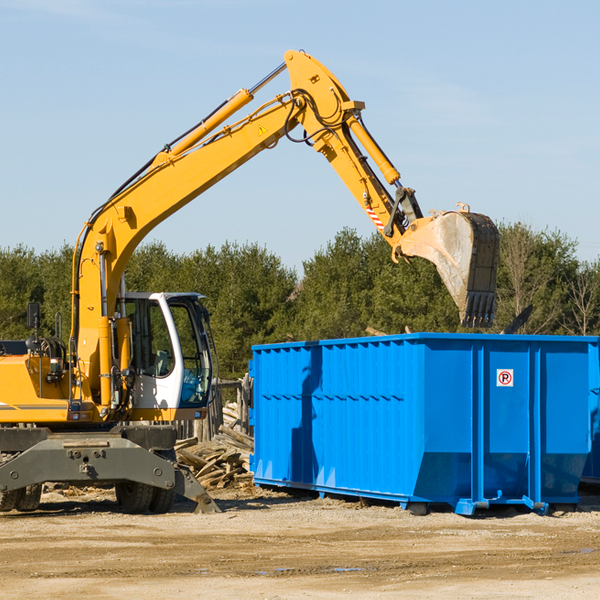 are there any restrictions on where a residential dumpster can be placed in Saline County